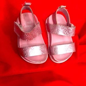 Beautiful baby girl slippers.